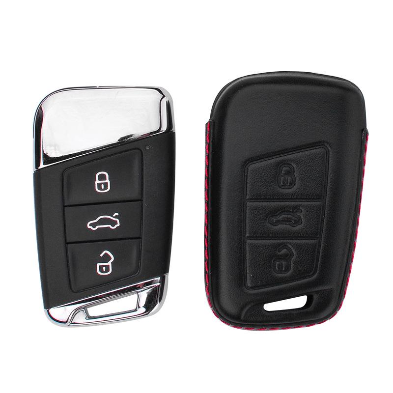 Volkswagen Smart Key Cowhide Case for Magotan Passat CC Variant Arteon
