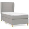 Maison Exclusive - Sommier à lattes de lit avec matelas Gris clair 100x200cm Tissu