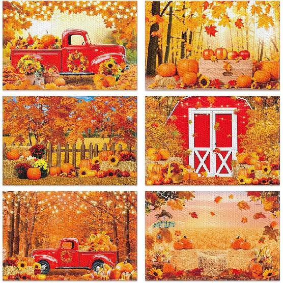 Red Love Valentine's Day Placemats Set of 6, Love Heart Seasonal Farmhouse 12 x 18 Inch Anniversary Wedding Holiday Table Mats for Dining Table Party