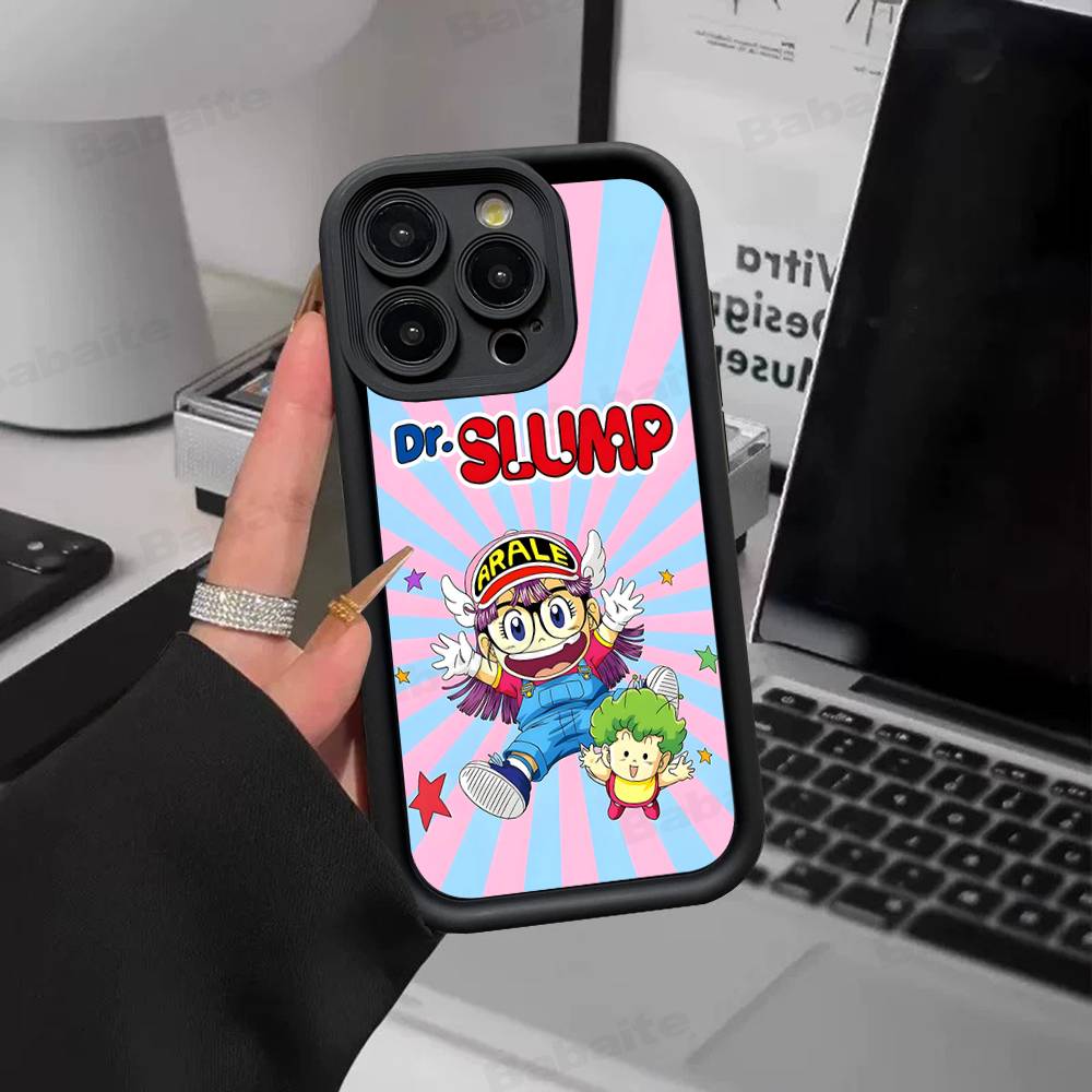 Cartoon Dr Slump Arale Silicone Soft Phone Case For IPhone 17 16 14 13 12 11 15 Pro Max Plus Air Cover