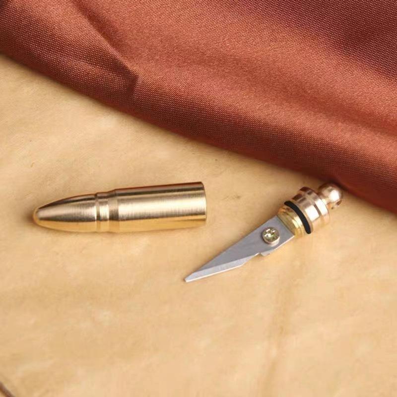 Brass Keychain Bullet Knife Express Knife Pendant Disassembly Express Knife Keychain Knife Pendant