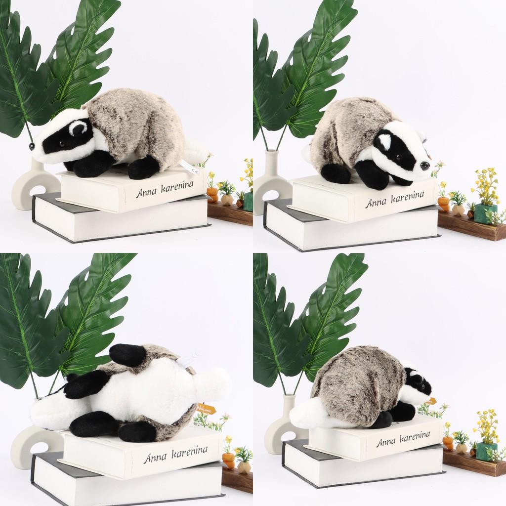 Plush Toy Badger Animal Stuffed Doll Cartoon Bedroom Decoration Kids 36cm Gift