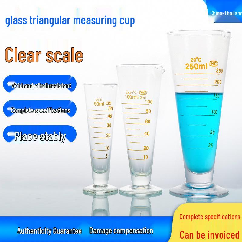 

Conical Glass Measuring Cup with Graduations - 20ml to 1000ml 10 ml