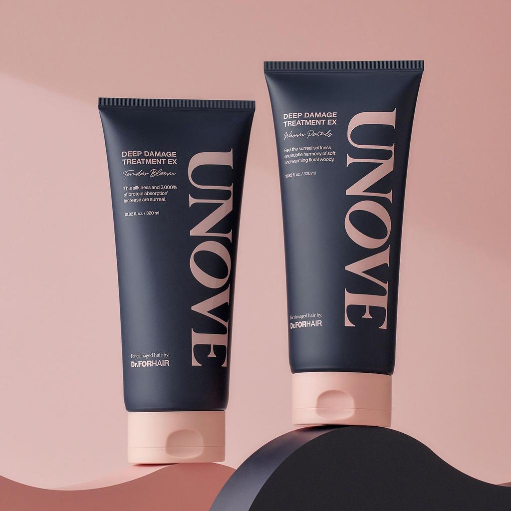 UNOVE Deep Damage Treatment EX 320ml Warm Petal Hair Hair Hair Care Treatment, Pack, Rinse-Off, In-Bath