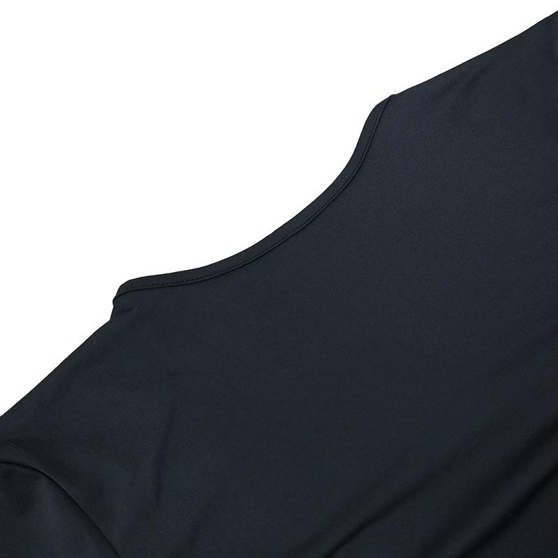 GMXIA Dámská móda Jaro Podzim Jednobarevný potisk Neformální šaty s dlouhým rukávem do O s výstřihem