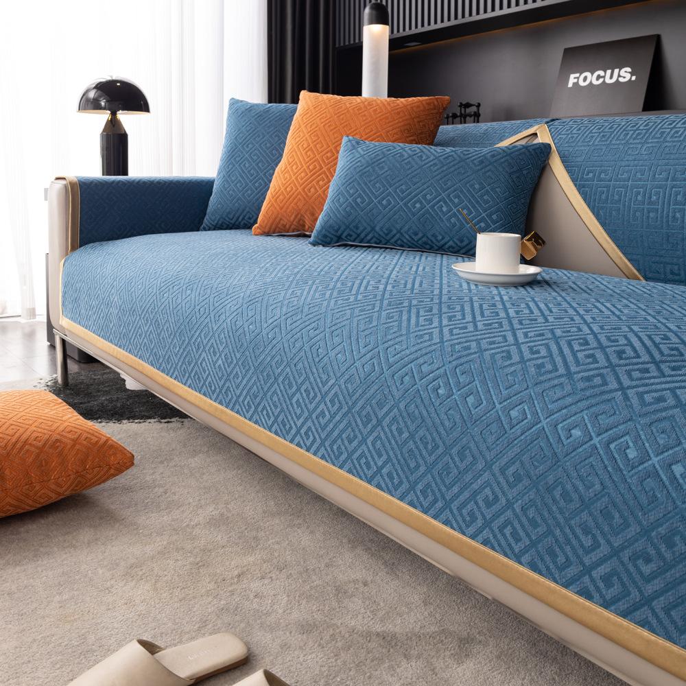 

Universal Non-Slip Sofa Cushion Cover Four Seasons All-Inclusive Light Luxury Blanket Backrest Towel Cloth 70X70