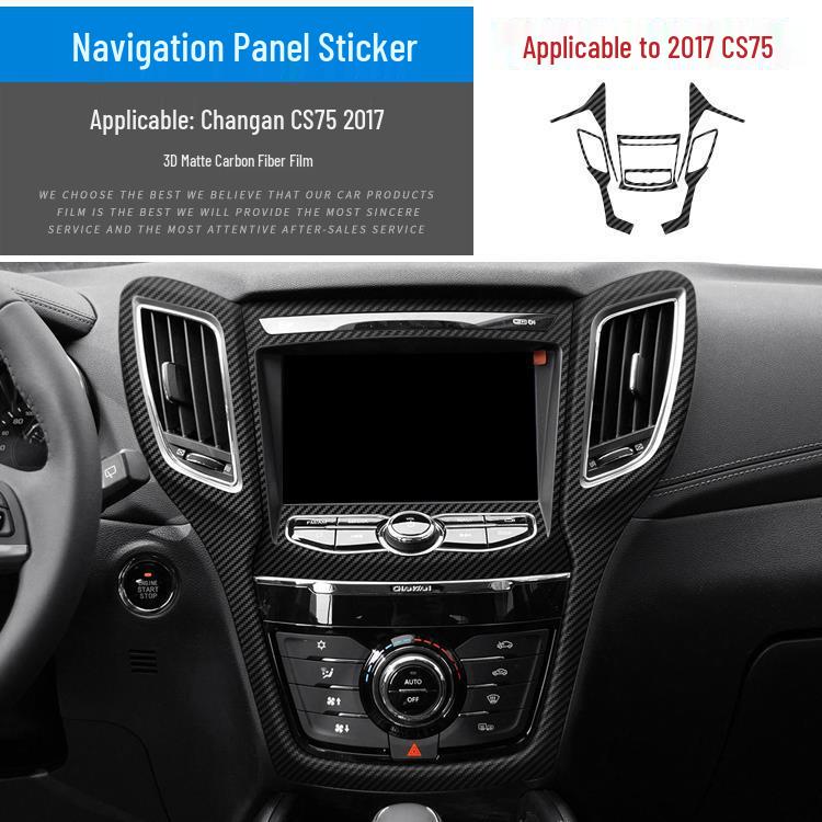 Changan CS75 Interior Carbon Fiber Console Sticker (14-21) - Free Replacement Included