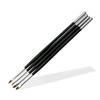 4 Gel Brushes Size 3 Straight / Bevel / Cat's Tongue - Size 2 Straight