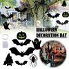 9pcs Ghost Halloween Hanging Decoration Luminous Door Window Decorations Bat Wall Stickers  Indoor