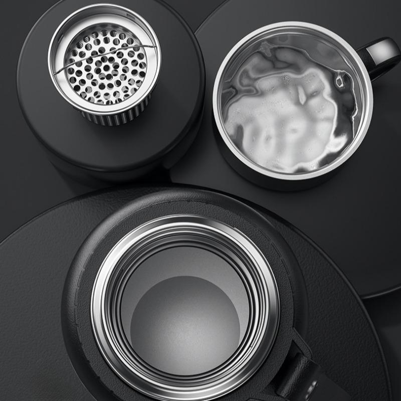 Stainless Steel Vacuum Flasks Outdoor Travel 1.5L Straight Cup Thermos for Hot Coffee Portable Keep Cold Insulated Water Bottle