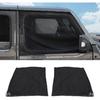 Front Window Sun Shade Covers Elasticized Breathable Mesh Car Side Window Screens Net UV Protection Sunshade for Jeep Wrangler TJ JK JL & Gladiator