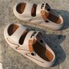 Fashion Men Slippers Platform Non-slip Outdoor Flip Flops Fashion Lightweight Two-Wear Walking Indoor Sandals Outdoor Beach Shoe for Men
