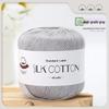 Spring/Summer No. 6 Lace DIY Knitting Silk Cotton Yarn - Skin-Friendly, Non-Pilling, Medium-Fine Crochet Pure Cotton