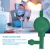 Rubber Suction Bulb Safe Pressure Quantitative Pipette Filler with 3 Valves (Red)