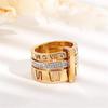 Starry Night European & American 3-in-1 Multi-Ring with Roman Lettering - Trendsetter Fashion Jewelry
