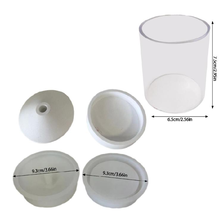 Handmade Candle Holder Molds Concrete Cement Plaster Molds Outdoor Garden Candlestick Silicone Molds Table Decorations