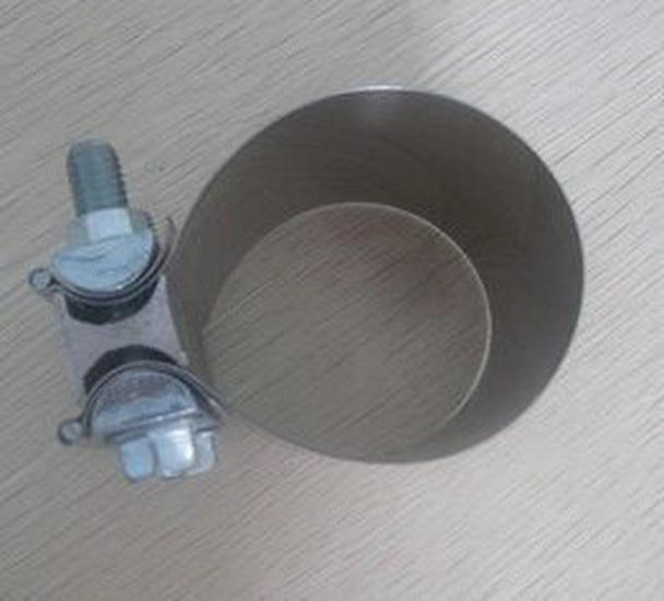 Stainless Steel 304 Exhaust Pipe Clamp / Muffler 409 Band Clamp