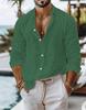 Men's Shirt Casual Style Long Sleeve Business Casual Shirt