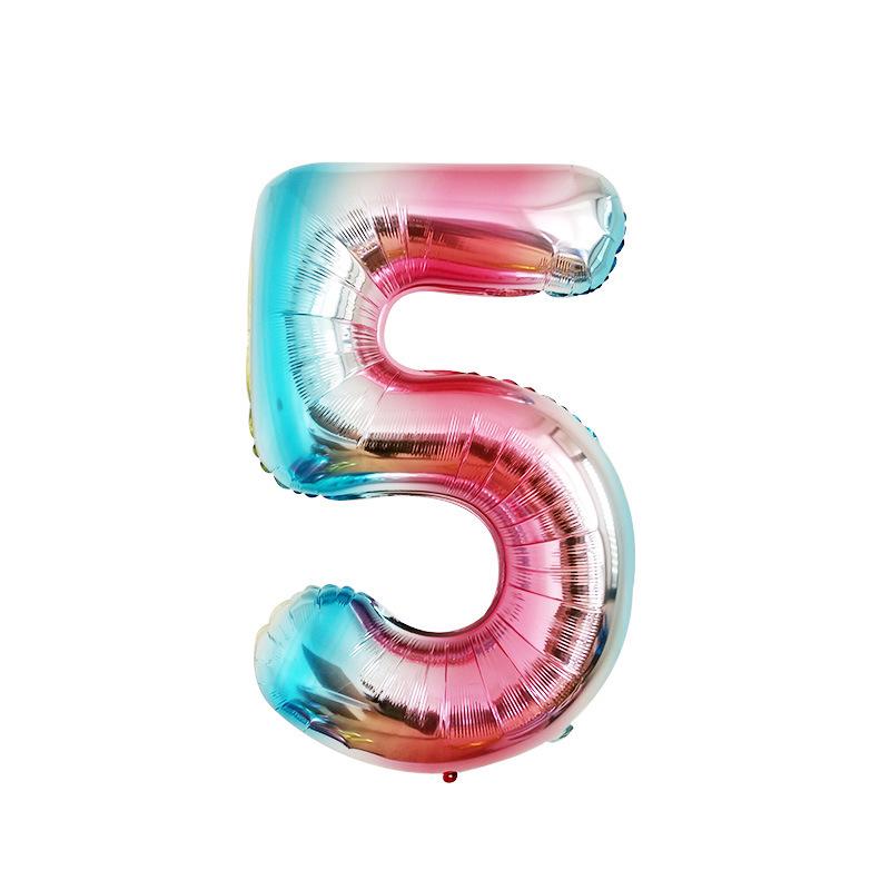 Globos de Aluminio con Número de 40 Pulgadas (EE. UU.) - Decoración de Fiesta