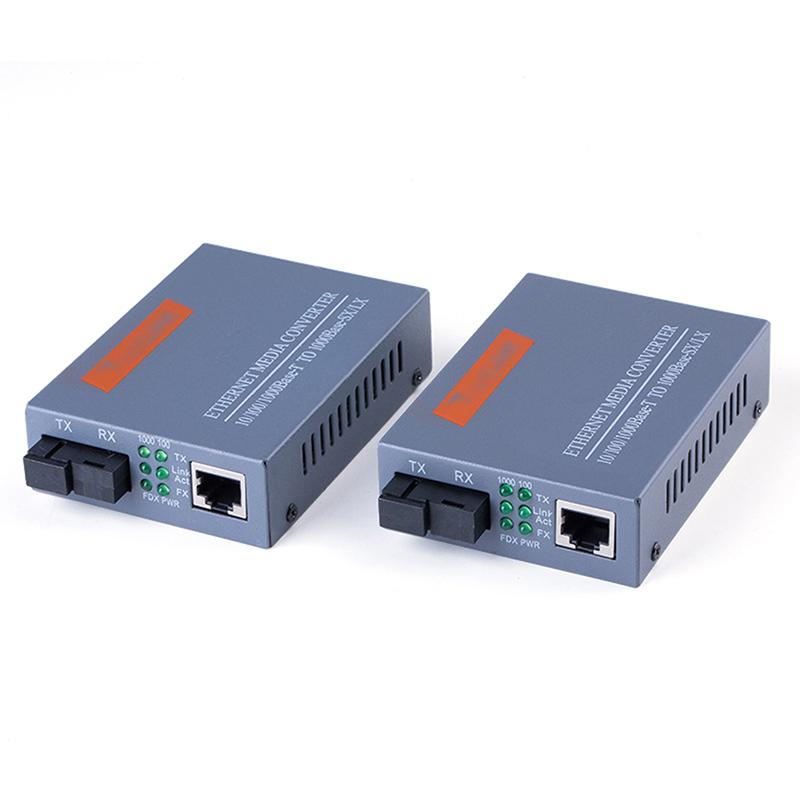 1 para Htb-Gs-03 A / B Gigabitowy światłowodowy konwerter mediów 1000 Mb / s w trybie pojedynczym