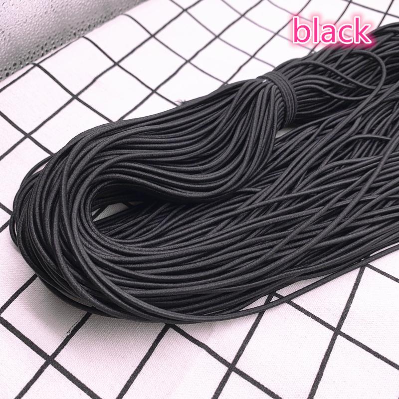 5 Yards 2,0 mm 2,5 mm Hochelastisches Rundes Gummiband Gummiband Elastische Schnur DIY Zubehör