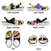 Breathable EVA Clogs Women Men Color Printed Lightweight Slip On Garden Shoes Beach Pool Home Bathroom Sandals Beach Pool Wear