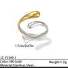Minimalist Water Drop Ring Gold Silver Assorted Trendy Dainty Jewelry for Women Daily Wear Party Birthday Gift