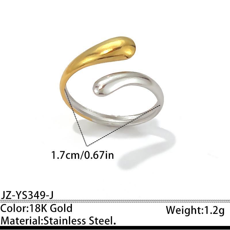 Minimalist Water Drop Ring Gold Silver Assorted Trendy Dainty Jewelry for Women Daily Wear Party Birthday Gift