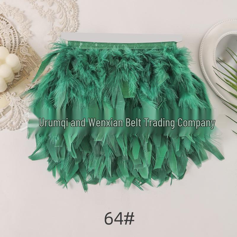 10-15CM Turkey Feather Trim for Clothing, DIY, and Jewelry Decor