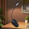 Desk Lamp Clip On Light LED USB Clip Light with 3 Color Modes 3 Dimmable Brightness Desk Light Flexible Gooseneck