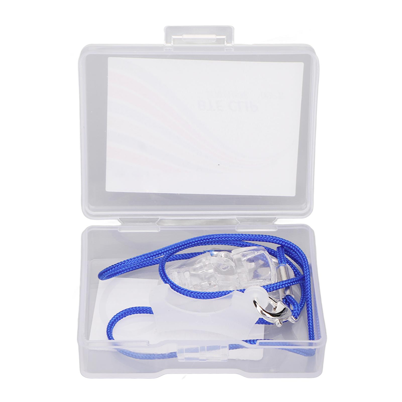 

Синій ремінь для захисту органів слуху з прозорою кліпсою, ремінець для глухих, тримач, мотузка для людей похилого віку, Чі Single Ear