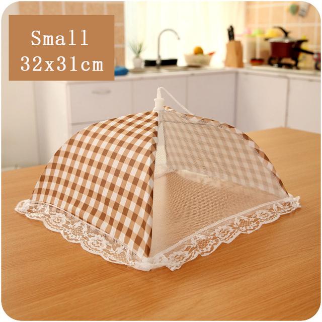 

Складной стол, крышка для еды, защита от комаров, кухонные принадлежности, крышка для еды, сетчатые чехлы для еды S бежевый