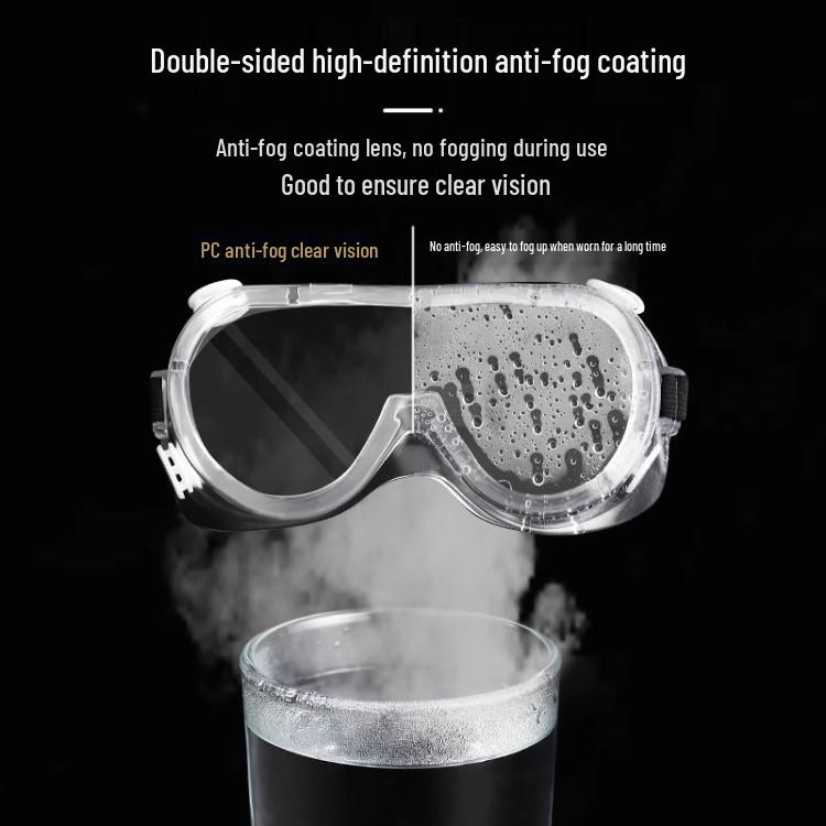 Beschlagschutzbrille, Spritzschutzbrille: Winddichte, sanddichte und staubdichte Sicherheitsbrille für Radfahren und Schleifen.