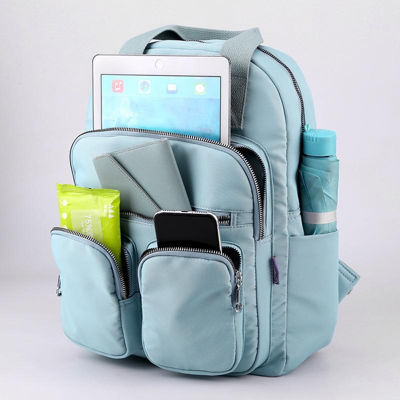 Women's Backpack Autumn Large-capacity Multi-pocket Nylon Cloth Leisure Travel Female College Student Book Backpack Schoolbag
