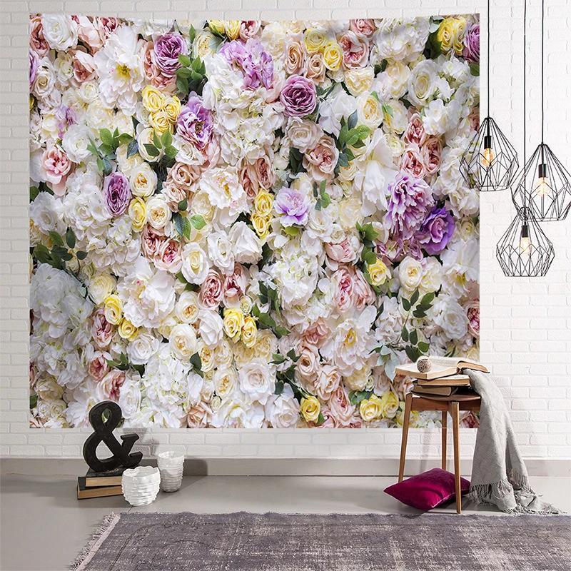 Rose Cherry Blossom Wall Tapestry Women's Room  Home Living  Decoration