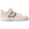 Nike  Air Force 1 07 LX Brown Plaid Women Sneakers Cream Soft-Pear Ghost-White IH7352-001