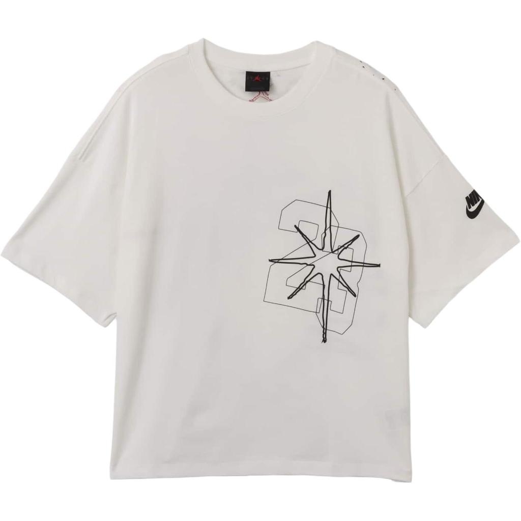 Jordan M J Round Neck Pullover Soft Comfortable T-Shirt Unisex T-Shirts IQ5977-100