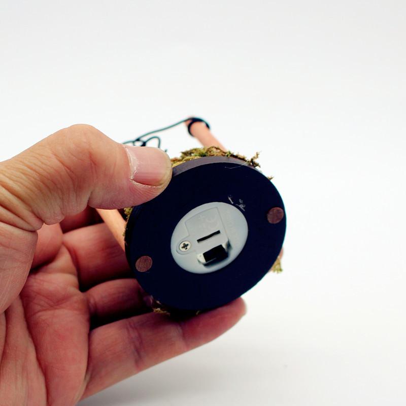 Diy Dollhouse Toy Miniature Outdoor Garden Scene Lightable Hanging Stove Fire Pile Model Kitchen Firewood Pile Kids Pretend Toys