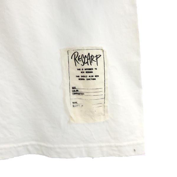 RESCARP 23ss Remake Print Short Sleeve T-shirt White Men's Used