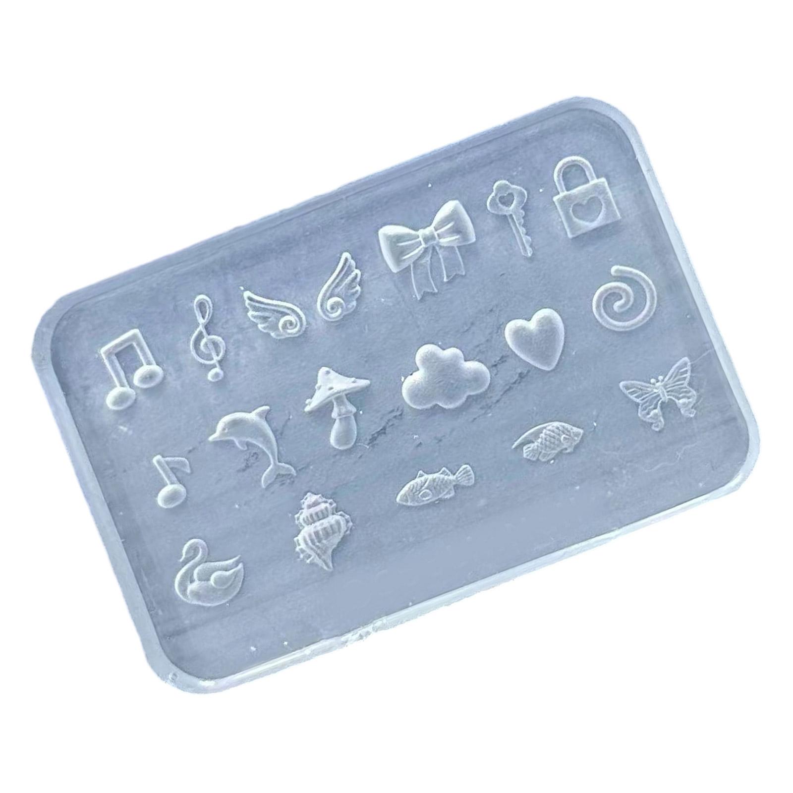 

Silicone 3D Nail Embellishment Molds Various Shape Small Accessories Crafting Molds Present for Beauty Enthusiasts