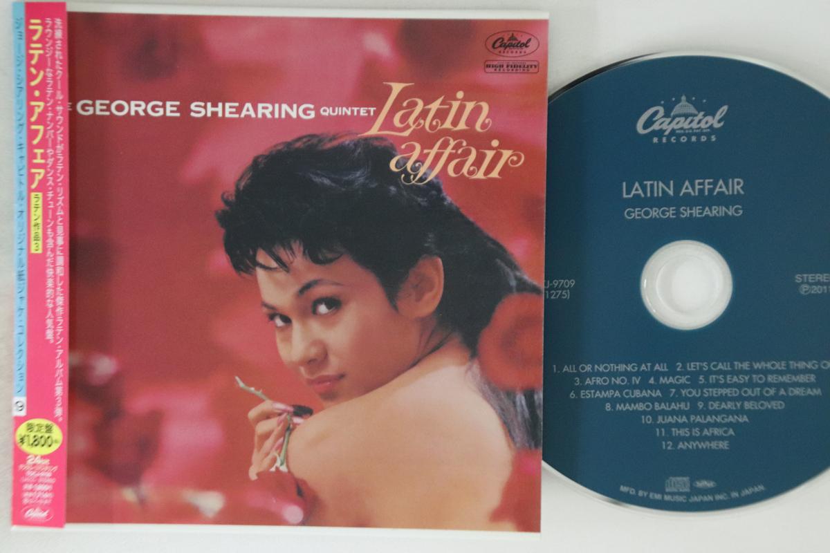 

CD GEORGE SHEARING - Latin Affair TOCJ9709 CAPITOL 2011 Japan Obi Jazz Used