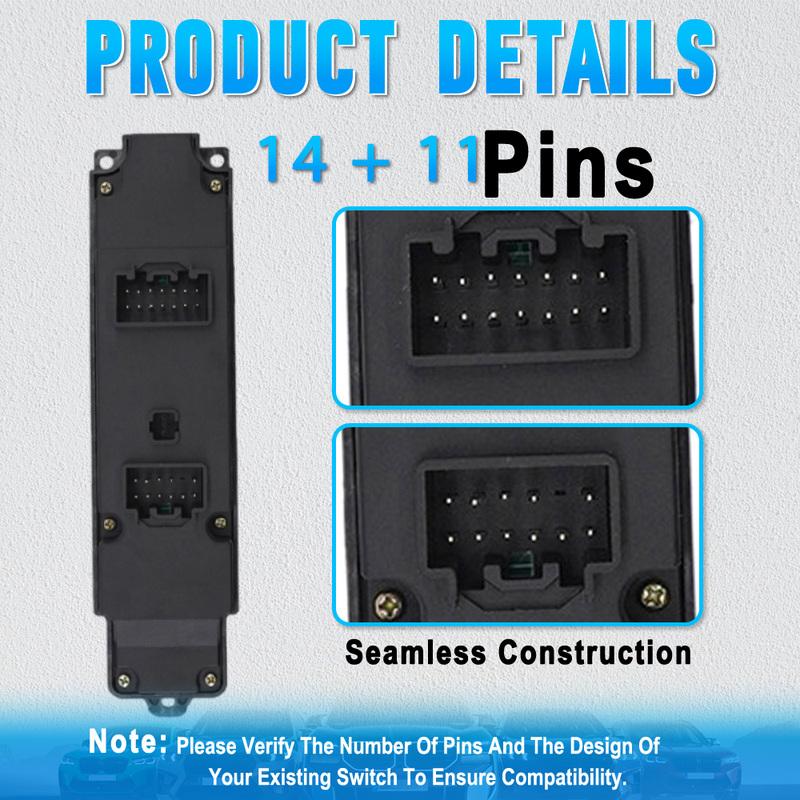 DF82-66-350A For Mazda 2 2008-2012 ABS Black Electric Power Window Switch D652-66-350A DF8266350A D65266350A