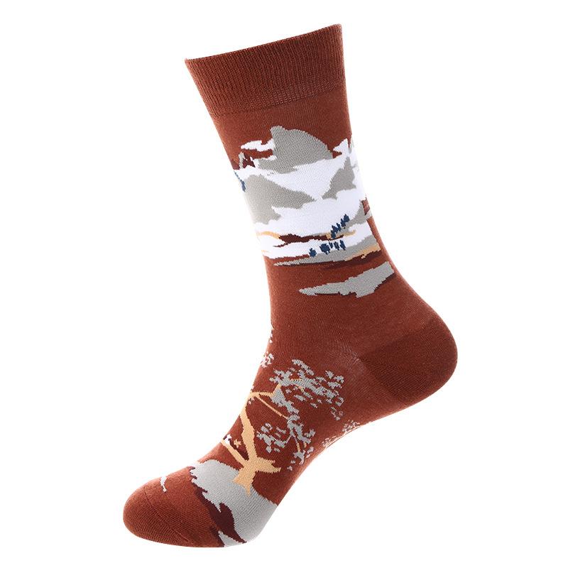 Cartoon Fruit Animal Cake Flower Mixed Colors, Pure Cotton, INS Fashion Brand, Net Red, Casual Fashion Socks for Men and Women