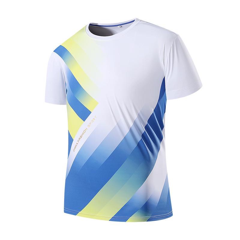 

Унисекс спортивная футболка из ледяного шелка: Быстросохнущая футболка с круглым вырезом для волейбола, баскетбола и бадминтона 4XL