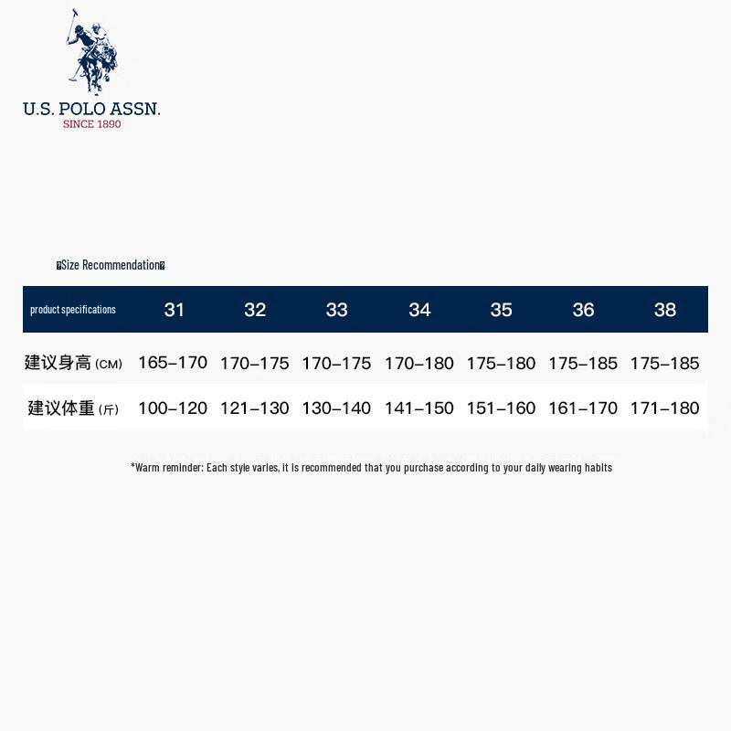 U.S. POLO ASSN. Men's Fleece-Lined Loose Fit Straight-Leg Jeans