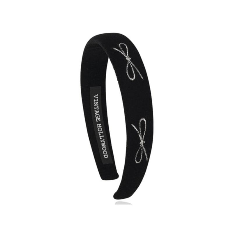VINTAGE HOLLYWOOD Ribbon Velvet Hairband_VH249OHB003M