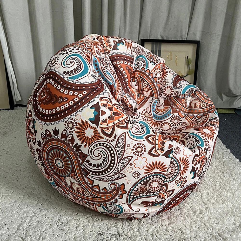 Outdoor Color Printed Inner Coat Does Not Contain Particles Waterproof Simple Leisure Bean Bag Lazy Sofa Chair Expression City
