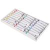 24Pcs Watercolor Paint Set 12ml Professional Aluminum Tube Paintbrush School Art Supplies