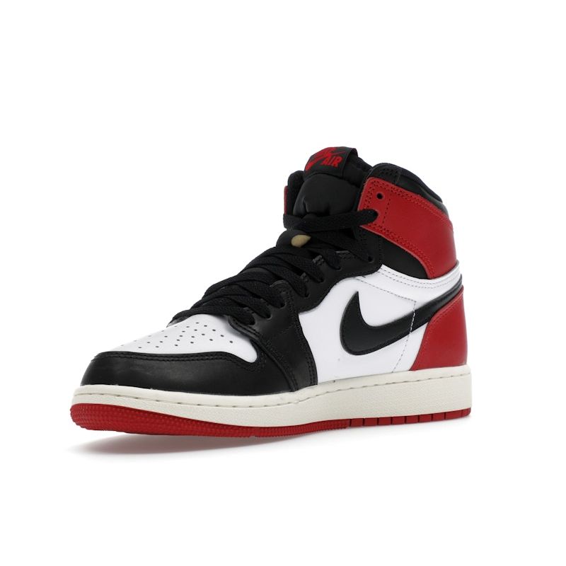 Air Jordan 1 Retro High OG GS Black Toe Reimagined Kids Sneakers Red Varsity-Red White FD1437-106