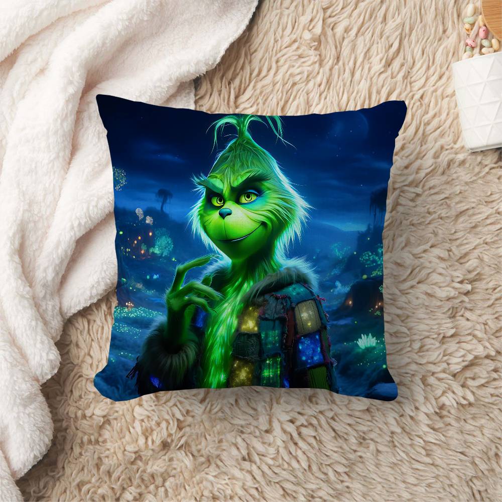 Film The G-Grinch C-Christmas Cushion Cover Polyester Sofa Cushions Decorative Throw Pillows Home Decoration Pillowcover